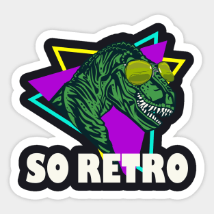 Retro Dinosaur T-Rex Sticker